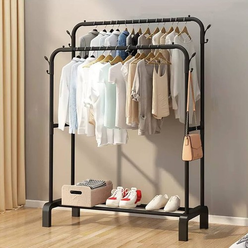 Heavy duty double rail - rail, clothes