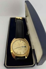Mens Vintage Gold Plated GARRARD Of LONDON 25 Jewel Day/Date Automatic Watch 