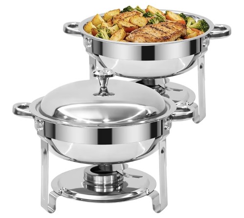Round chafing dish buffet - 6l,