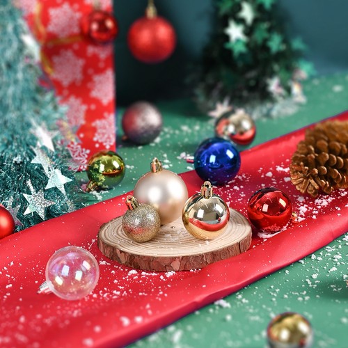 Elegant glittery baubles set - glittery,