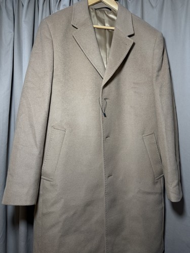 Wool cashmere coat men size - cashmere,
