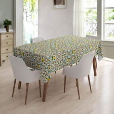 Spanish Tile Lemon/Green PVC