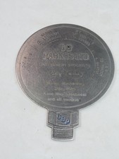 VINTAGE BREWERIANA Metal Coaster Mat GB Parkes Ltd Instrument Stockists 1960s