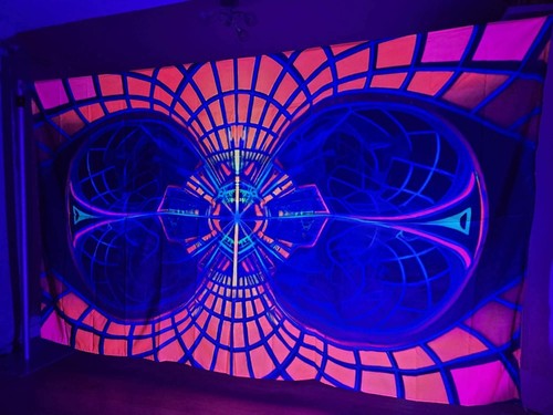 Blacklight rave party - , wall