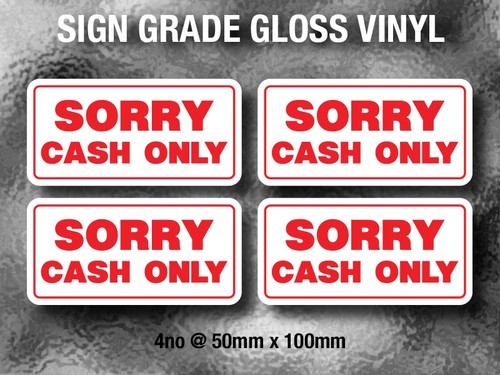 4no sorry cash only self - 4no,