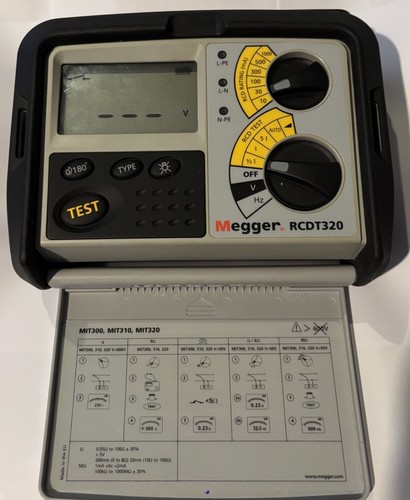 Megger rcdt320 rcd - rcdt320, tester