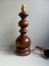 Vintage French Turned Wood Table.Handmade lamp base