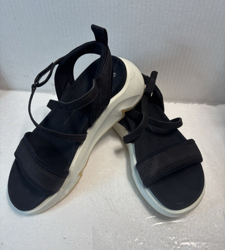 Ecco black leather strappy - ecco,