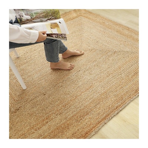 Jute carpet rug rectangle 100 - carpet, 100%