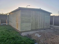 18X16 WOODEN TIMBER GARAGE