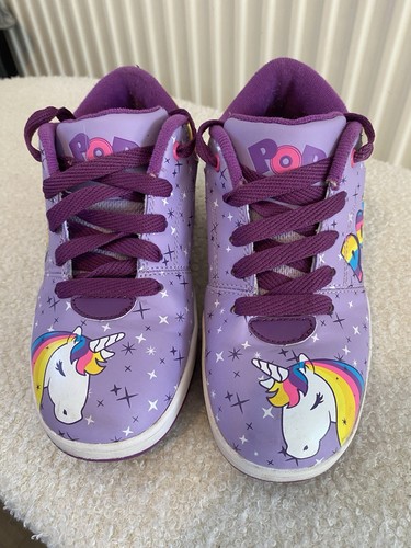 Girls lilac unicorn heelys - girls, pop