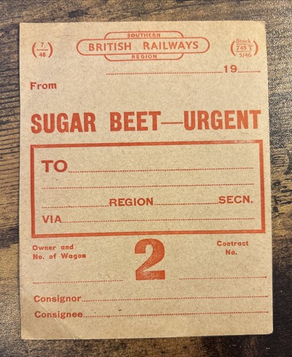 Southern railway sugar - southern,