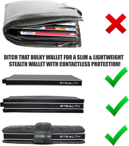 Stealth wallet rfid card - stealth,