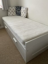 BRIMNES White -Day-bed w 2