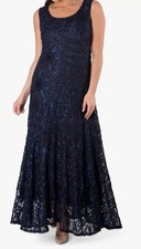 Chesca Cornelli Lace Dress Navy Mother Of The Bride Size 24 With Matching Jacket