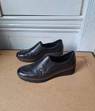 UK Size 7 Rieker Antistress Women's Ladies Shoes EU 40 Black Work Walking