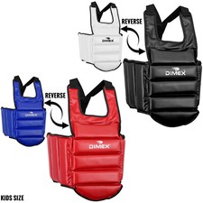 Kids Taekwondo Chest Guard Protector Reversible Unisex Sanda Boxing Protect Gear