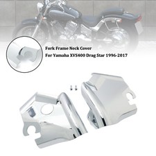 Fork Frame Neck Cover For Yamaha XVS400 XVS650 Drag Star V-Star 650 97-03 Chrome