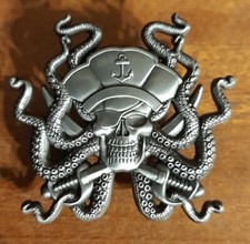 Skull crossbones metal pin - skull,