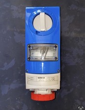 Gewiss 16A 3P+N+E 400v Ip66 Vertical Interlocked Switch Socket GW66982