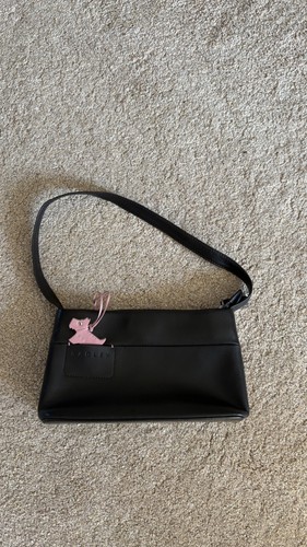 Small black leather - black, radley