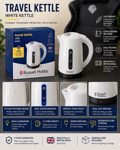 Russell hobbs travel kettle - travel,