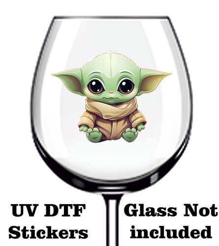 Colourful baby yoda dtf - yoda, uv-dtf