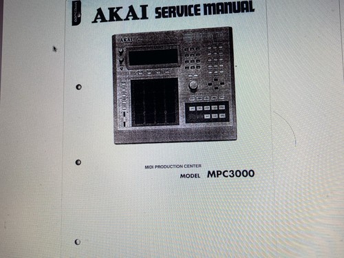 Akai mpc 3000 service - mpc-3000, manual