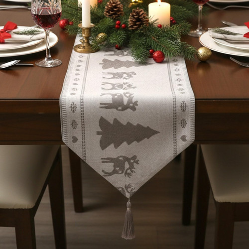 Silver white christmas - white,