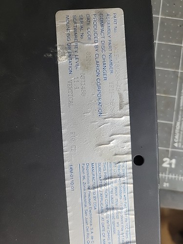 2003 clarion disc changer - disc,