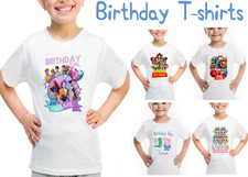 Personalised Birthday T-SHIRT"S for girls & boys lots of different designs