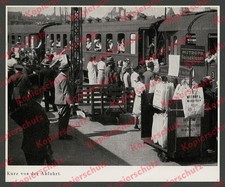 Dt. Reichsbahn Anhalter Bahnhof sales car for Mitropa travel pillow Berlin '35