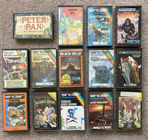 14x spectrum cassette game - zx,