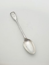 Antique Silver-Plated Fiddle, Thread & Shell Pattern Basting Spoon – circa 1890