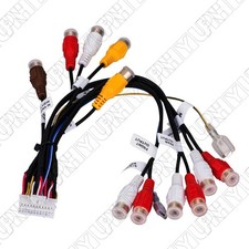 1 X 24Pin Car Audio RCA Wire