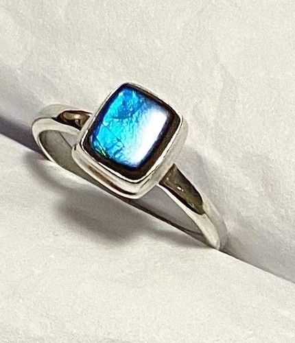 Natural canadian ammolite ring - ammolite,