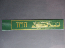 Leather BOOKMARK York National Railway Museum BR Class 8F Evening Star GREEN