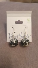 Viva Beads Black lace Earrings