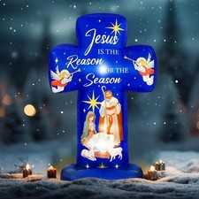 Christmas Inflatable Cross 6FT