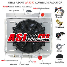 3 Rows Radiator+Shroud For