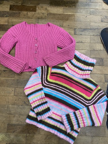 Vintage pink striped jumpers - pink,