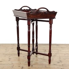 Antique Mahogany Butlers Tray on Stand (M-6360)