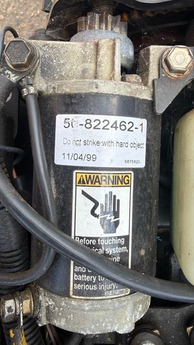 Starter motor for - starter, 50hp