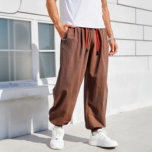 Men harem pants loose - loose, fit