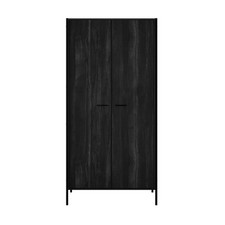 Hoxton Black 2 Door Wardrobe -