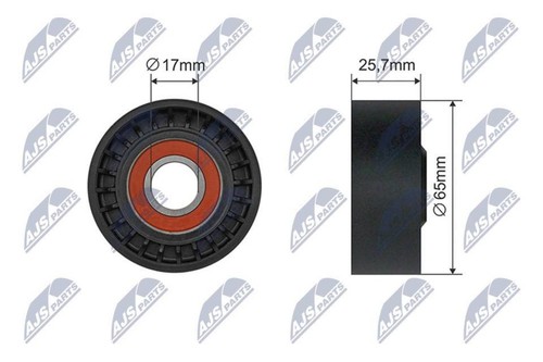 Ribbed belt tensioner - v-ribbed, pulley