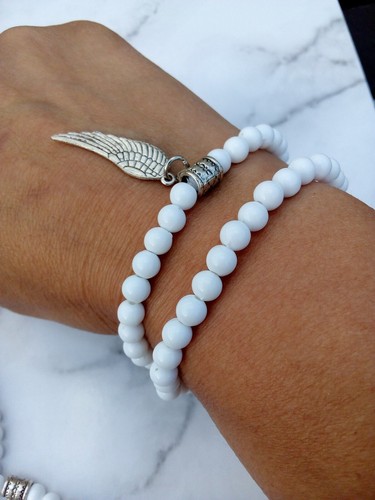 Angel wing charm bracelet - charm,