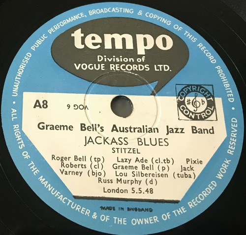 Graeme bell australian - bell's, jazz