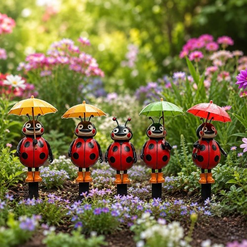 Waterproof acrylic ladybug - 5x,
