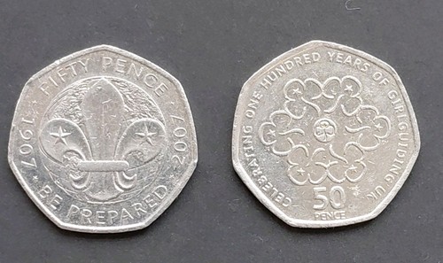 Scouts girlguids 50p coins - 50p,